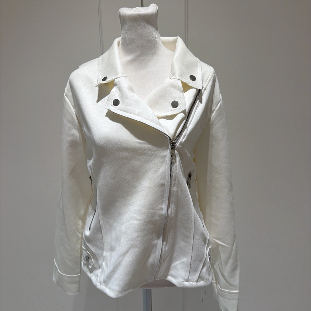 Women's White Jacket L